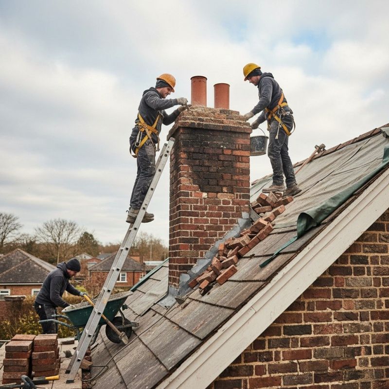 Local Chimney Crown Repair pros at work